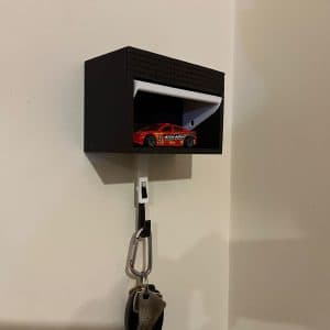 Mini Garage Door Key Holder – Wall Mounted, Diecast Car Display