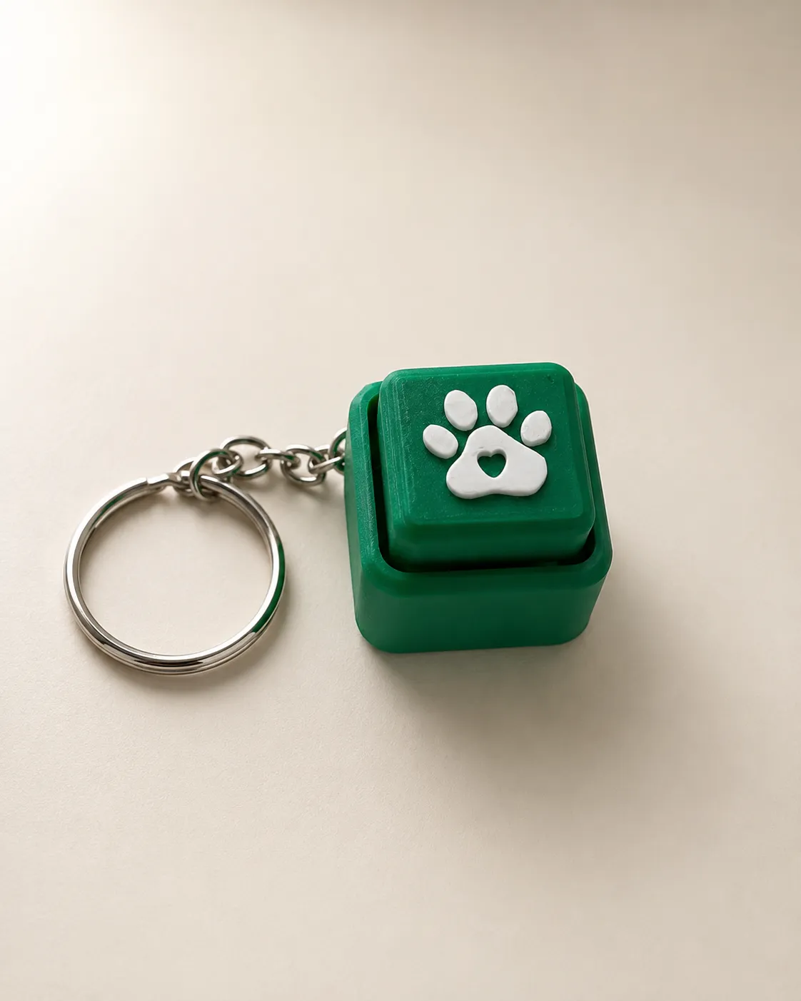 Paw Fidget Clicker Keychain